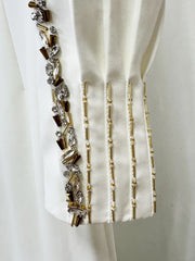Embellished Cape Overlay Dress