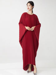 Luxury Designer Pleated Maxi Kaftan Dress