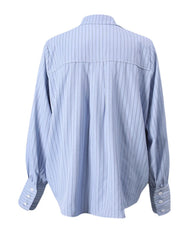 Oversized Pinstriped Blouse