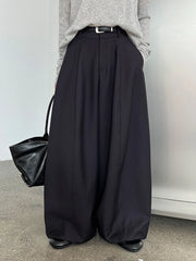 High-Waisted Wide-Leg Trousers
