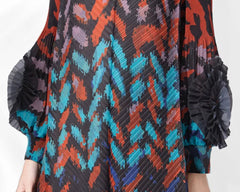 Luxury Geometric Plissé  Dress