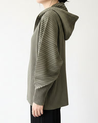 Signature Thick Pleated Hoodie