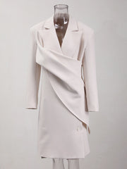 HEYFANCYSTYLE Sophisticated Chic Beige Coat