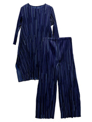 Women's 2 Piece Elegant Oversized Pleated Set