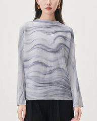 Luxury Micro-Pleated Knit Top