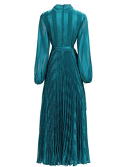 Luxury V-Neck Chiffon Dress