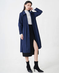 Luxury Pleated Trench Coat