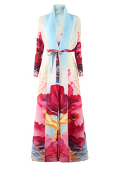 Luxury Plissé Stretchy Long Coat