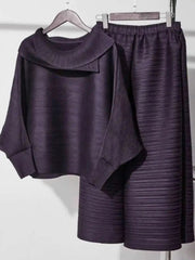 Japanese Plisse Top & Pant Set