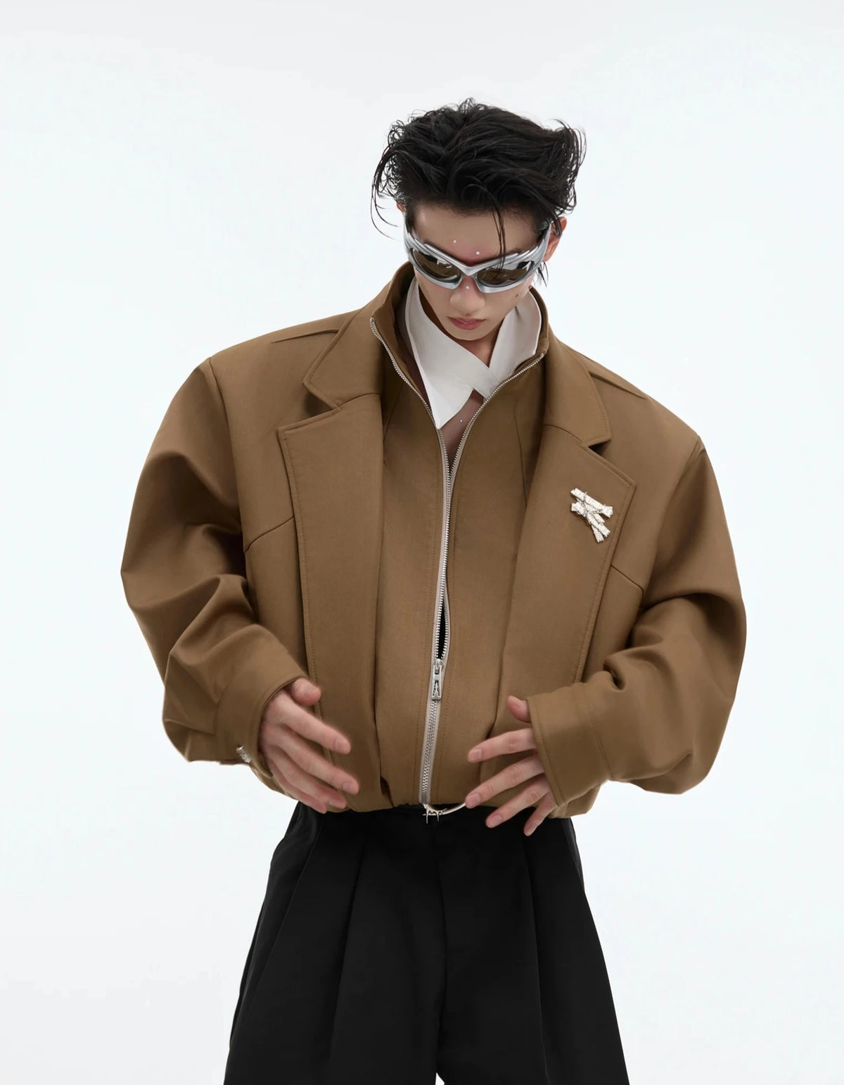 Men's High Society Cropped Aviator Jacket