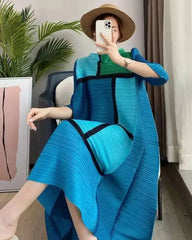 Plissé Conservative Tunic Dress