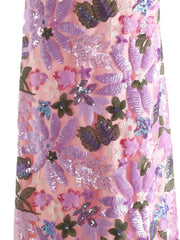 Luxury Floral Sequin Skirt