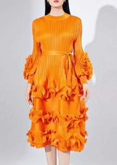 Luxury Plissé Pleated Cocktail Dress