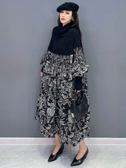 HEYFANCYSTYLE Monochrome Knit Dress