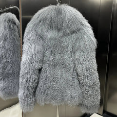 Curly Mongolian Lamb Coat