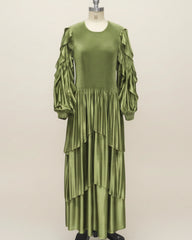 Luxury Zero-Crease Pleated Dress