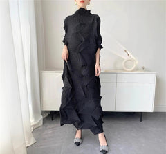 Japanese Diamond Pleated Dress