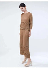 Petite Elegance Pleated 2-Piece