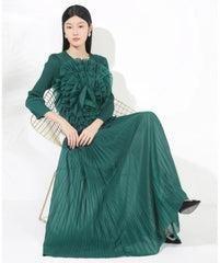 Truly Pleated Floral Top & Skirt