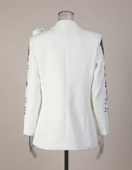 Luxury Floral & Sequin Blazer