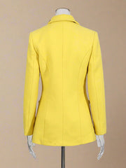 Luxury Beaded Wool-Blend Blazer