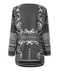 Luxe Pearl-Embellished Blazer