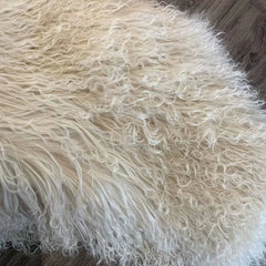 100% Real Curly Shearling Fur Long Coat