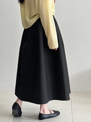 Luxury Minimalist A-Line Skirt