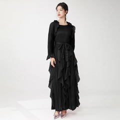 Truly Plissé Chic Ruffle Dress