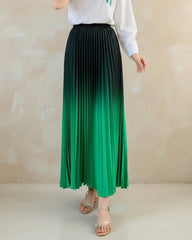 Luxury Plissé Gradient Skirt