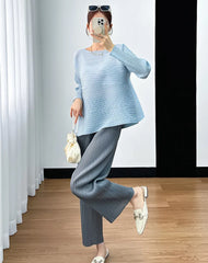 Casual Luxury Pleated Co-ord Set