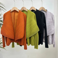Luxury Pleated Waterfall Cardigan