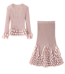 2 Piece Luxe Pleated Skirt Set