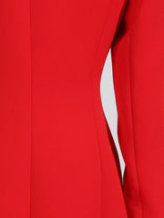 Luxury High Collar Slit Dress