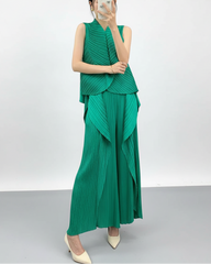 Luxury Plisse Pants Set