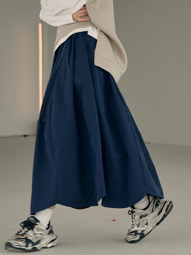 HEYFANCYSTYLE Serenade Elastic Waist A-Line Skirt