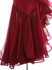 Luxury Asymmetrical Ruffle Skirt