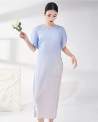 Travel Plissé Ombre Dress