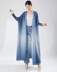 Luxury Flowing Plisse Duster