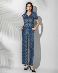 Elegant Pleated 2-Piece Set