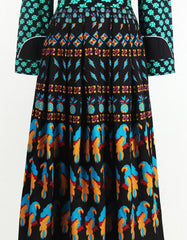 Women's 2 Piece Vibrant Tropics Top & Skirt Set