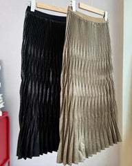 Luxury Pleated Folded Skirt