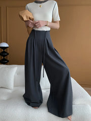 Luxe Wide-Leg High Waist Trousers