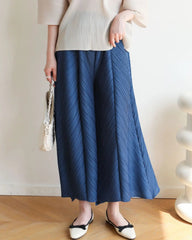 Luxury Plissé Palazzo Pants