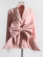 Glam Luxe Oversized Bow Blazer