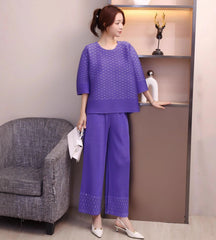 Luxury Pleats Formal Pant Set