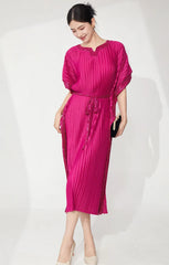 Stretchy Japanese Plissé Dress