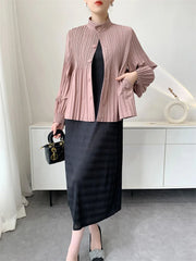 Luxury Pleated Daily Coat