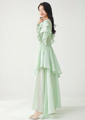 Luxury Pleats Ruffle Formal Dress