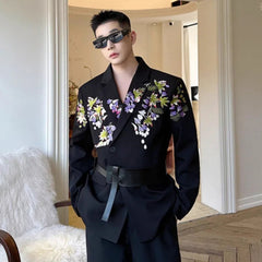 Men's Luxury Embroidered Blazer